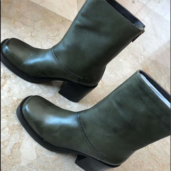 Free People Platform Leather Boots Size 40 - Picture 1 of 16